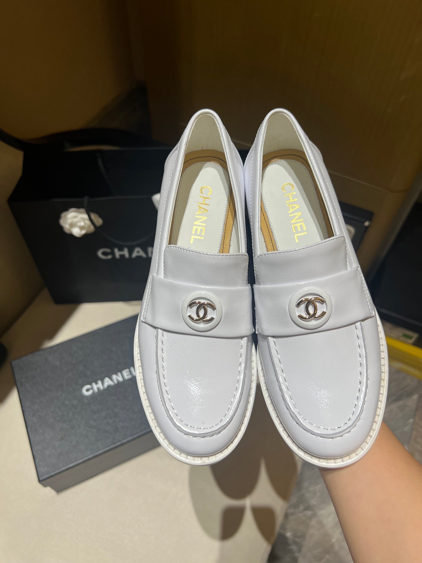 Chanel Calfskin Moccasins