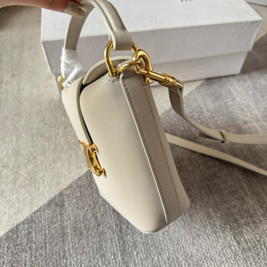 CELINE Mini Bucket Triomphe In Smooth Calfskin Leather