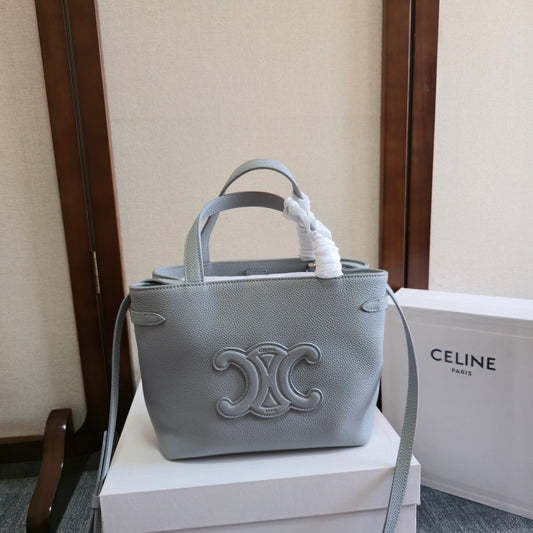 Celine Mini Cabas Anais Cuir Triomphe In Grained Calfskin Leather