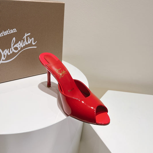 Christian Louboutin Metallic Patent Me Dolly 85 Pumps