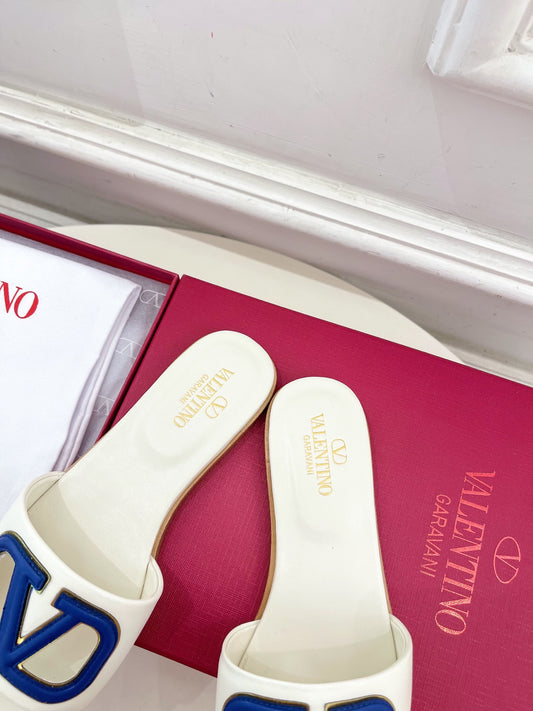 VALENTINO VLOGO SIGNATURE CHERRYFIC SLIDE SANDAL 20MM