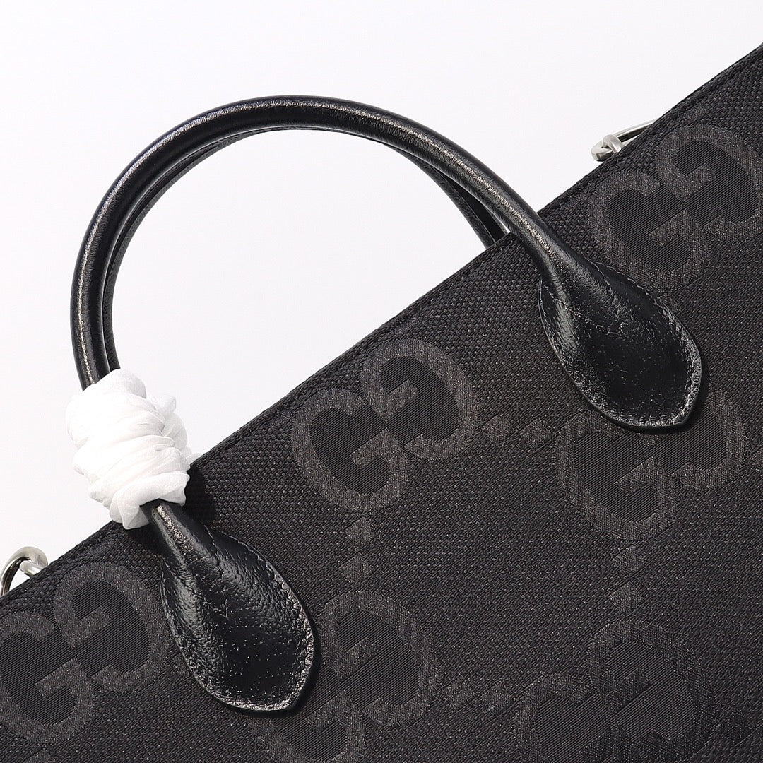 Gucci Jumbo Gg Tote Bag - Black