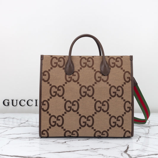 Gucci Jumbo Gg Tote Bag - Black