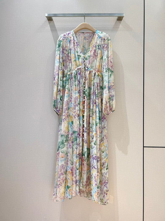 ZIMMERMANN Halliday floral-print dress women