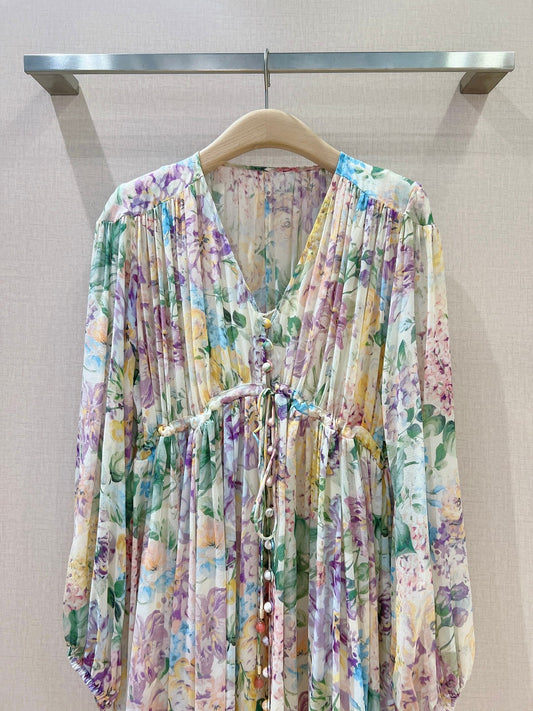 ZIMMERMANN Halliday floral-print dress women