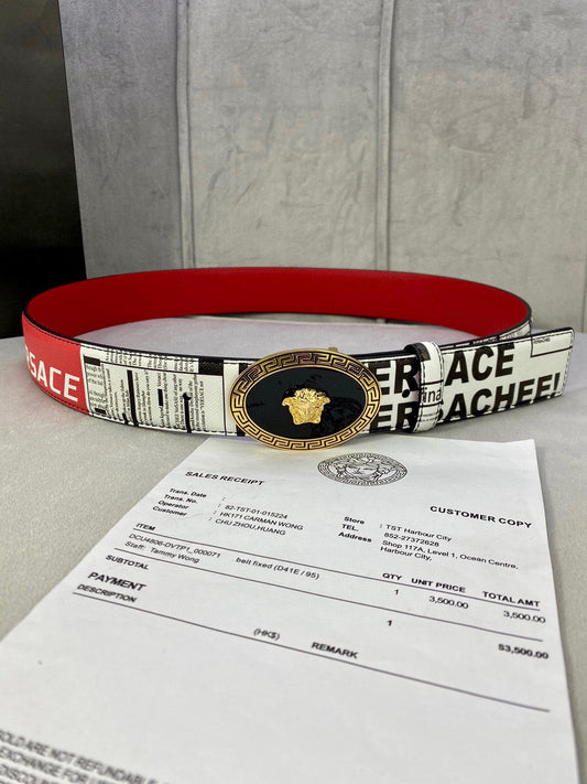 Versace leather Belt