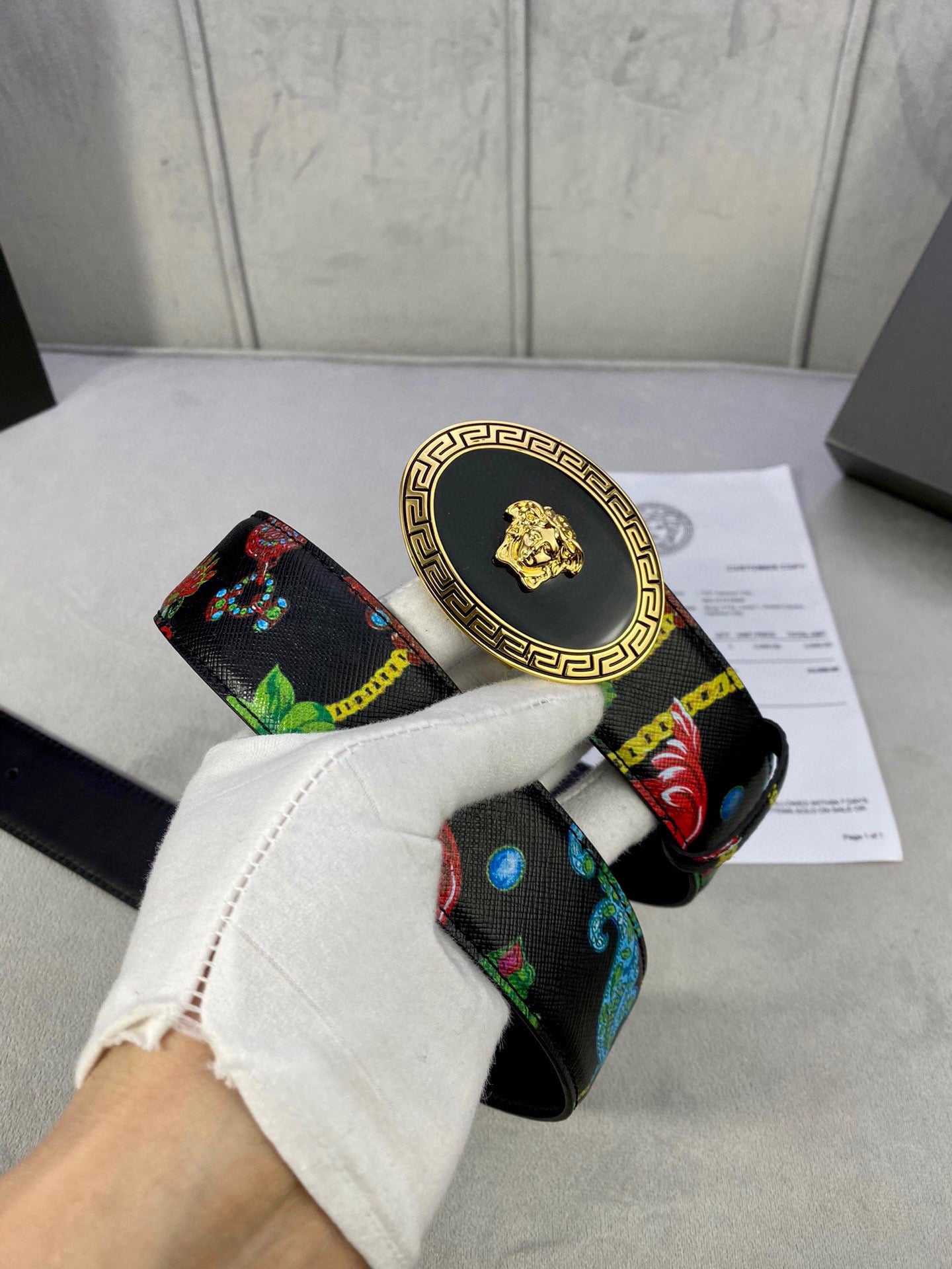 Versace leather Belt