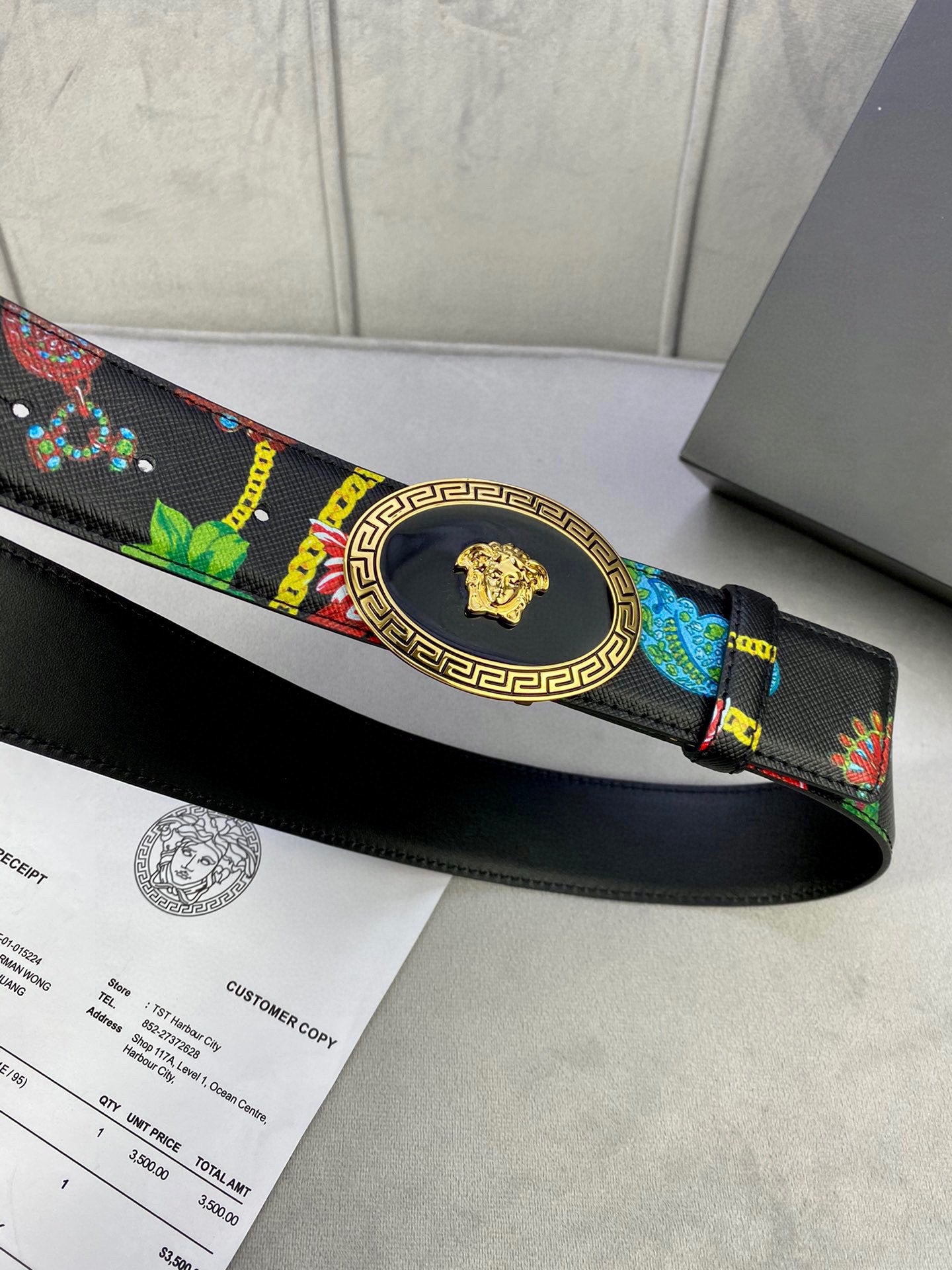 Versace leather Belt